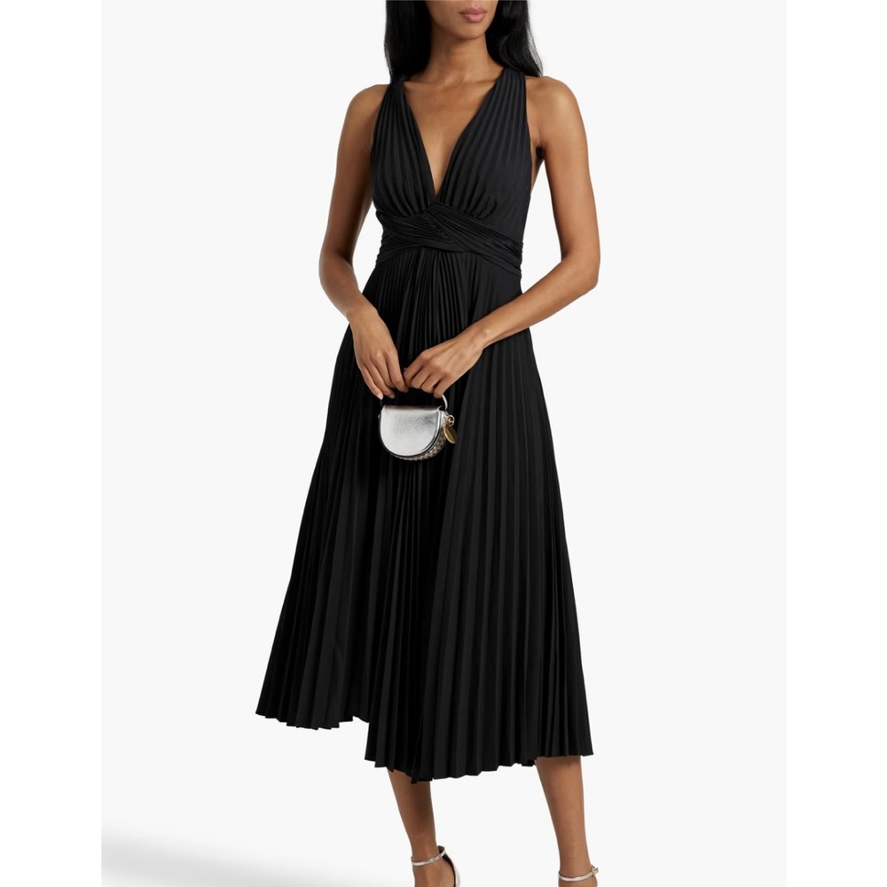 🆕 A.L.C. Everly Pleated Black Dress Sz 4